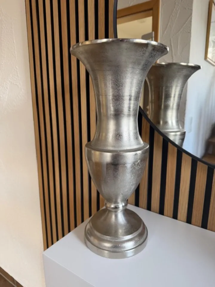 Deko Vase Silber